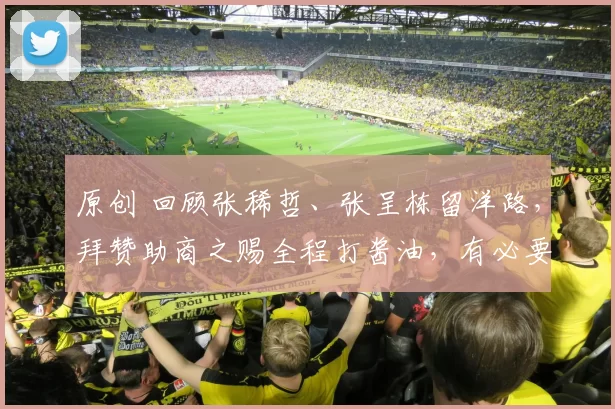 原创 回顾张稀哲、张呈栋留洋路，拜赞助商之赐全程打酱油，有必要吗？