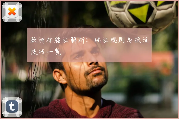 欧洲杯赌法解析：玩法规则与投注技巧一览